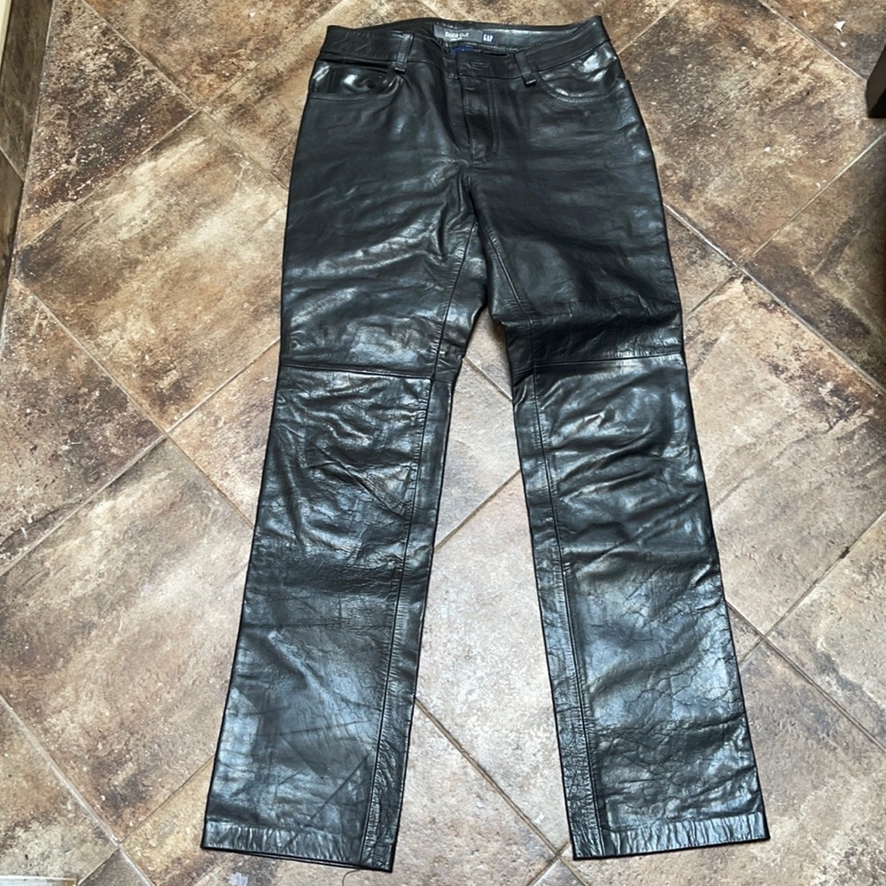100% Vintage Leather Pants
